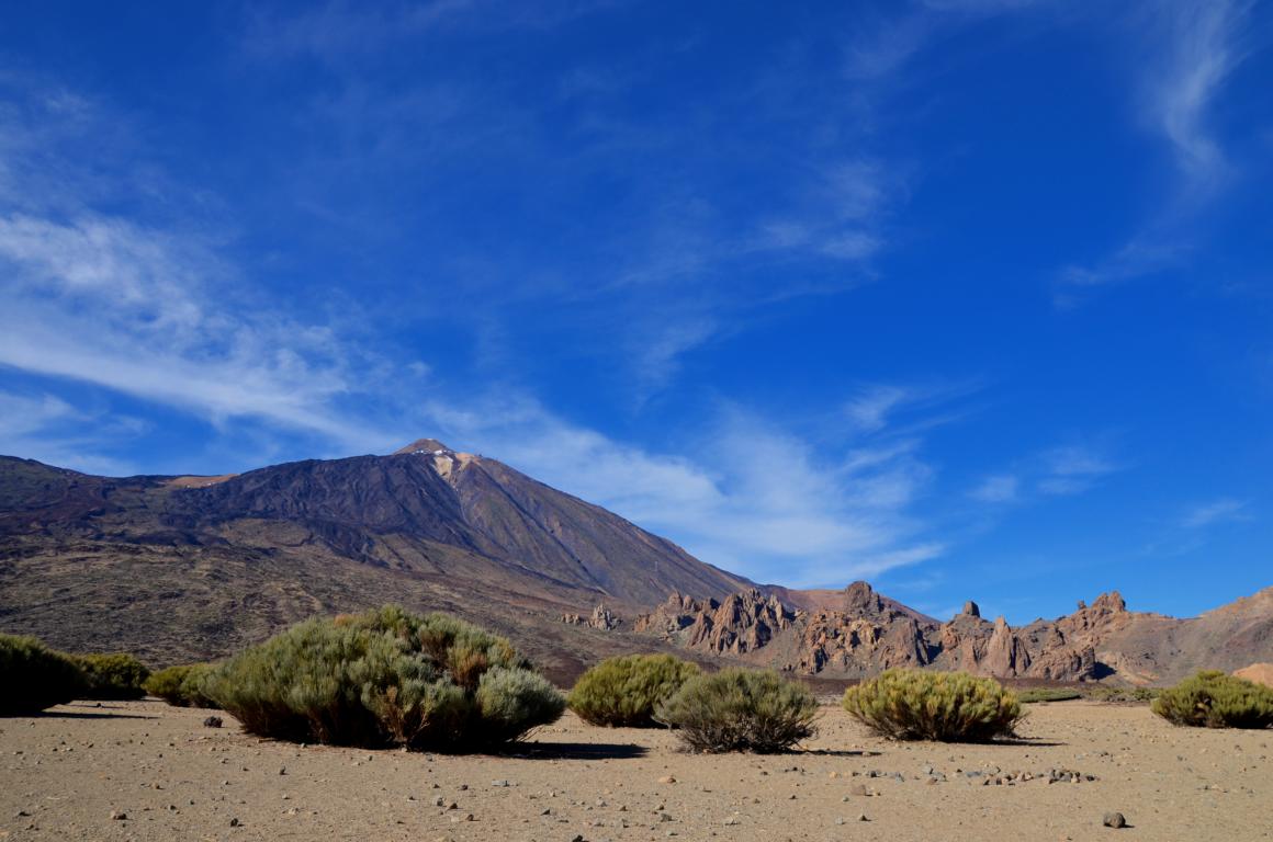 Blick auf den Pico del Teide und Los Roques