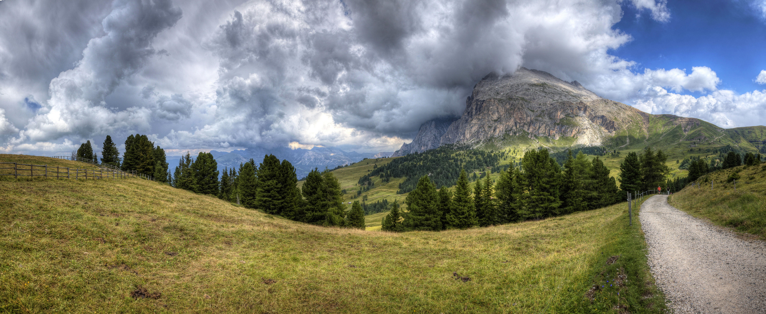 Blick auf den Plattkofel