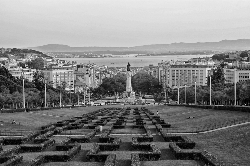 Blick auf den Plaza Marquez de Pombal