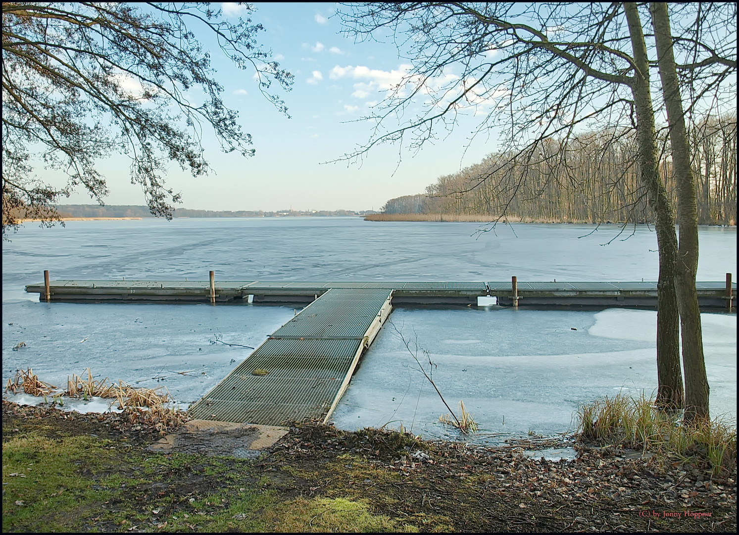 Blick auf den Plessower See