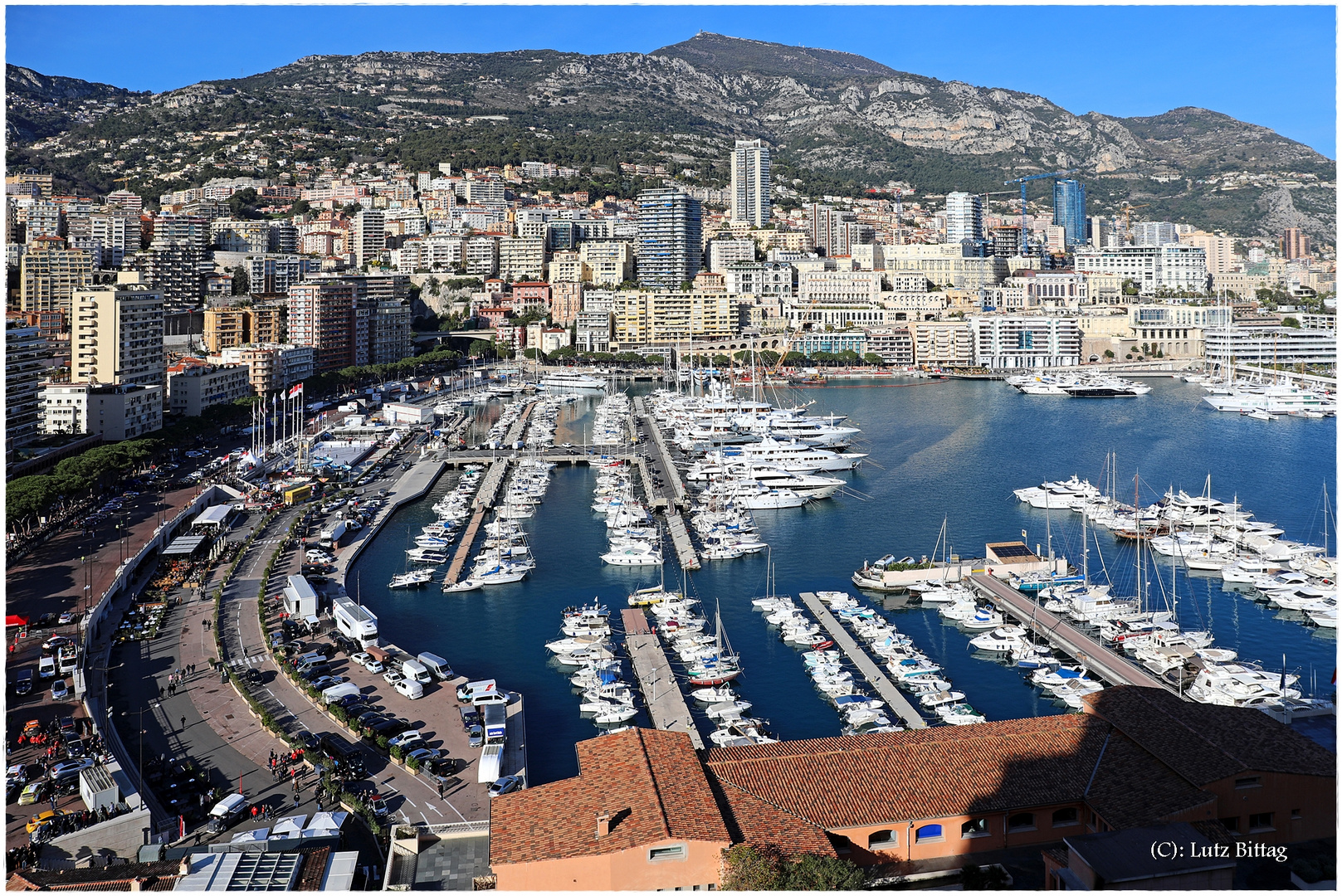 Blick auf den Port Hercule von Monaco