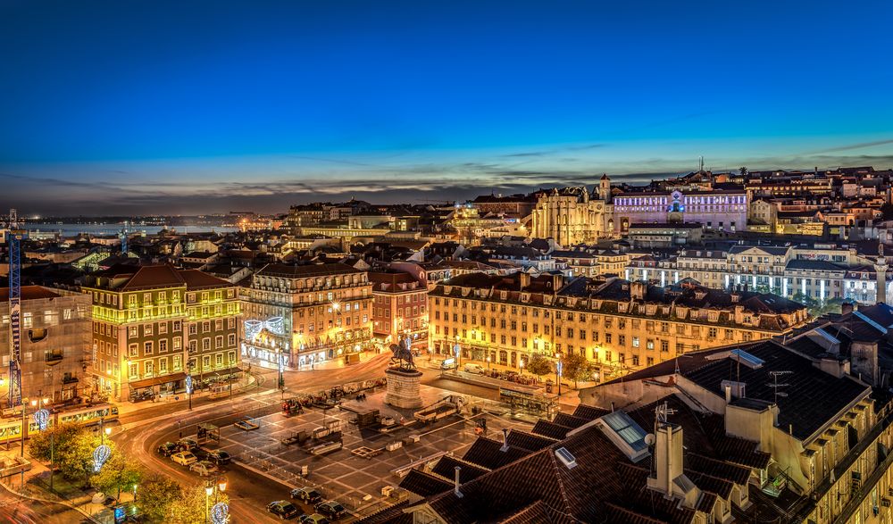 Blick auf den Praça Da Figueira