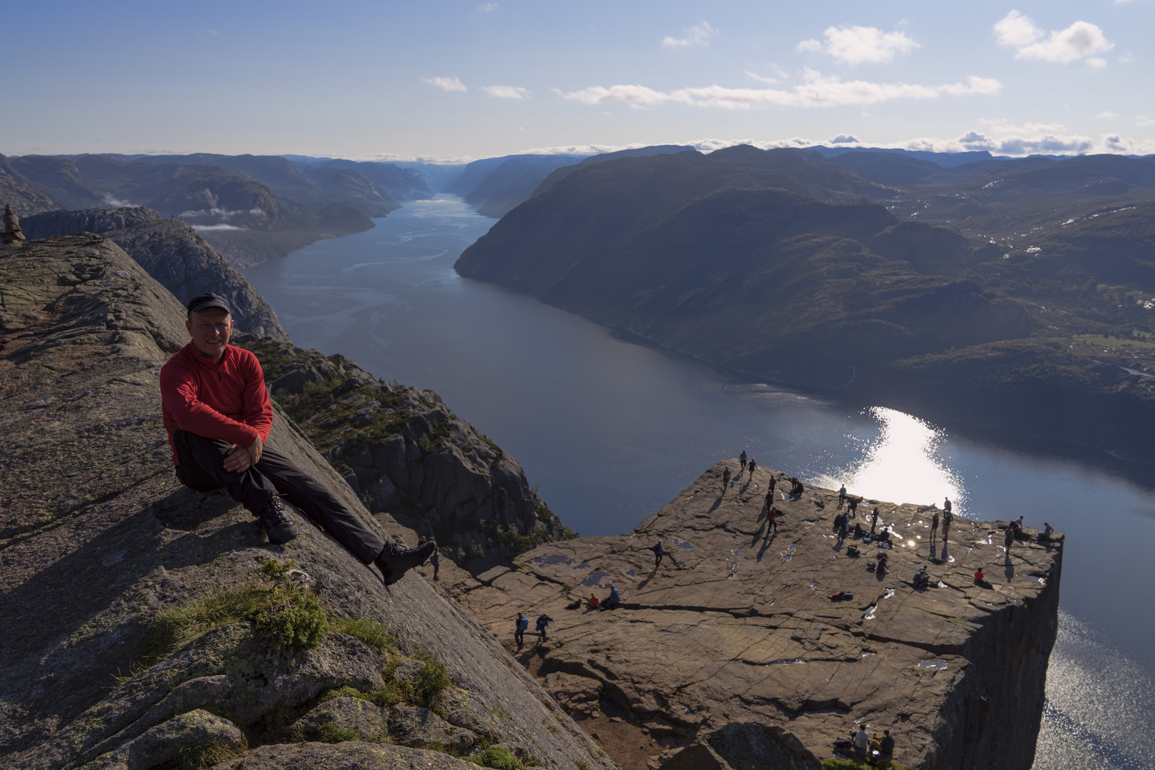 Blick auf den Prekestolen