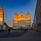 Blick auf den Rathausplatz Augsburg