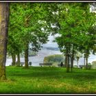 Blick auf den Rhein-Rochusberg-Bingen am Rhein