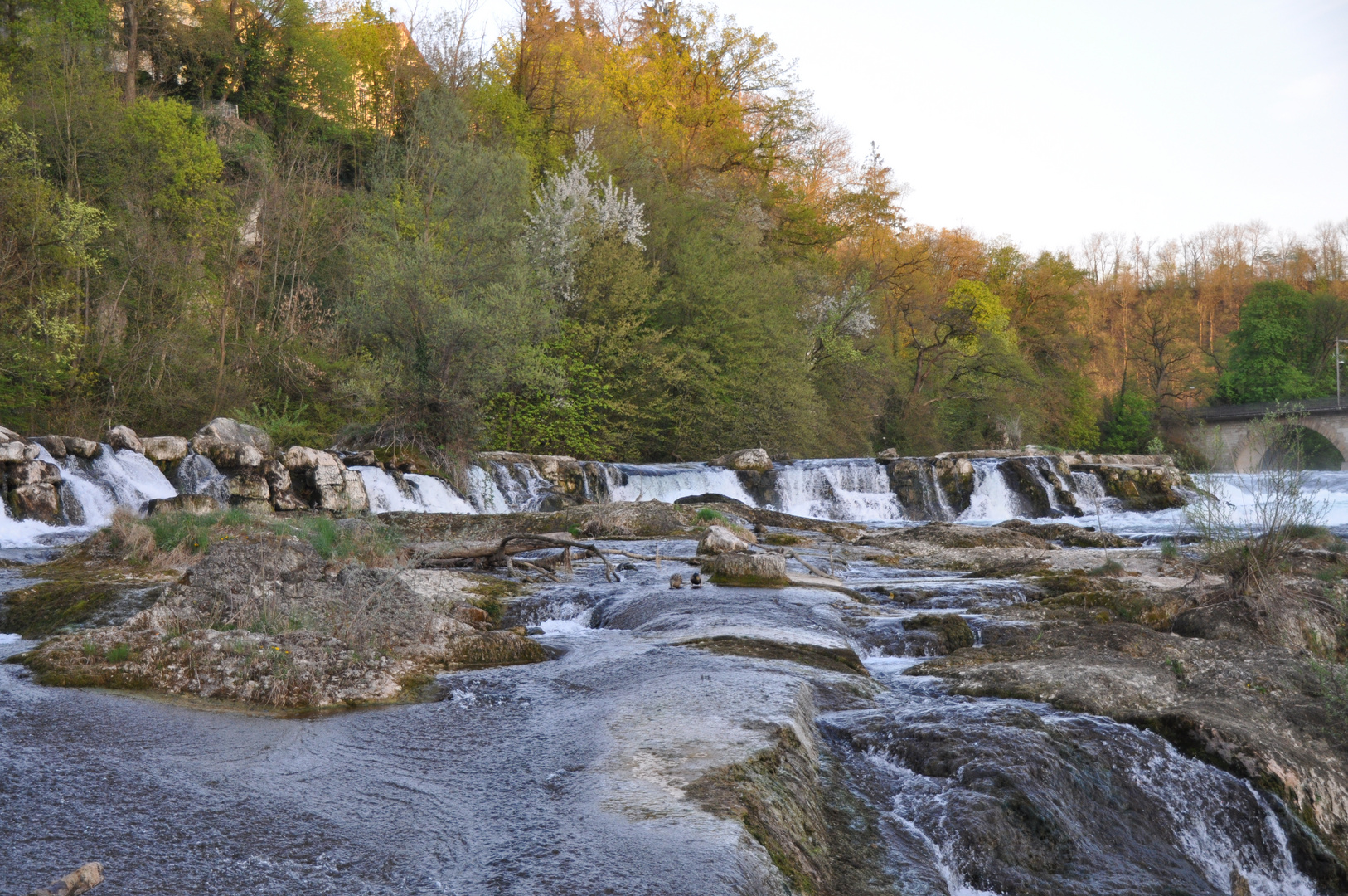 blick auf den rheinfall kurz bevor