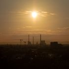 Blick auf den Rheinhafen, Karlsruhe