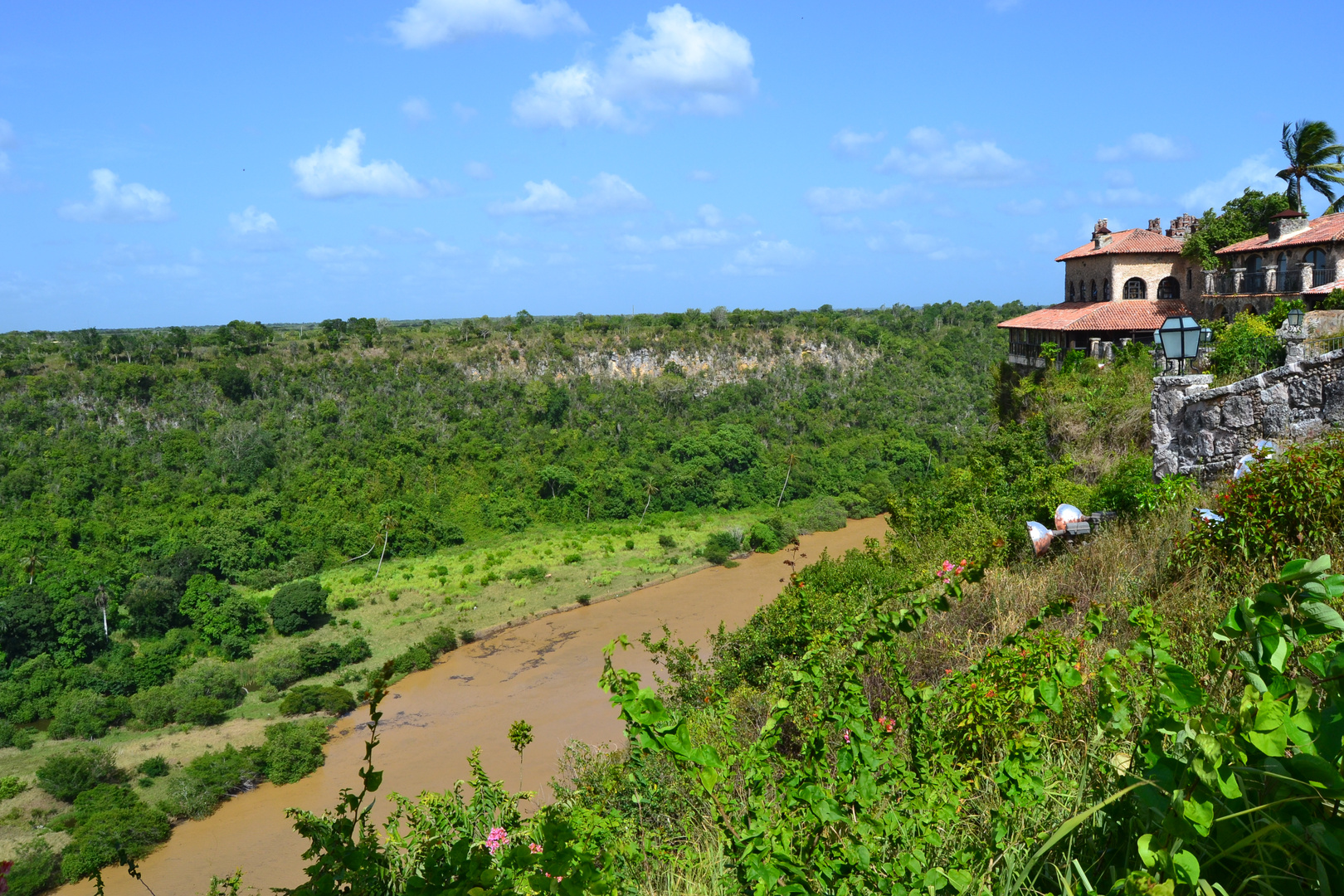 Blick auf den Rio Chavon