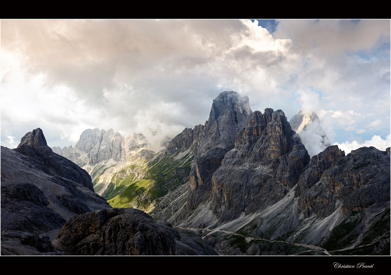 Blick auf den Rosengarten