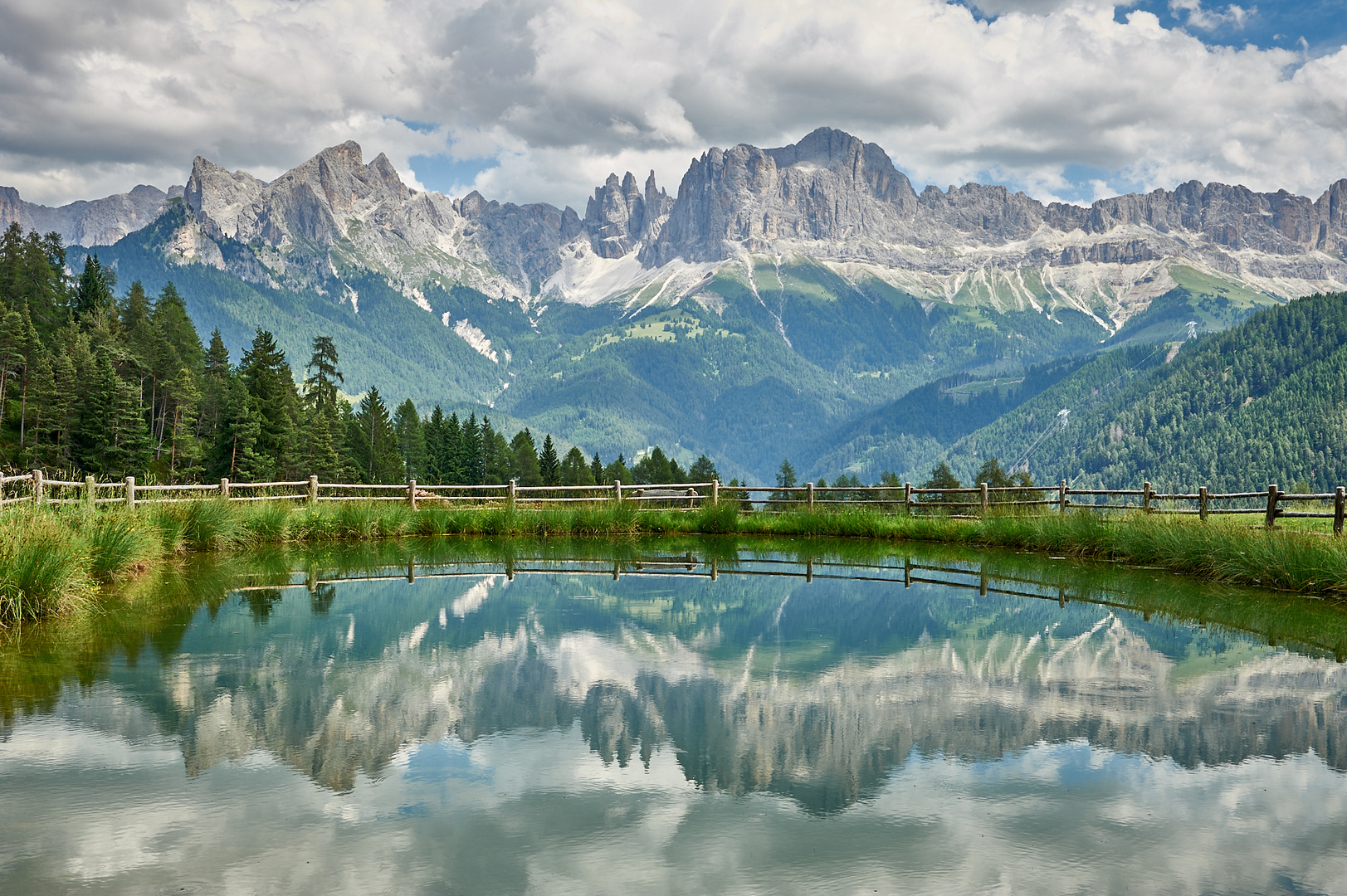 Blick auf den Rosengarten