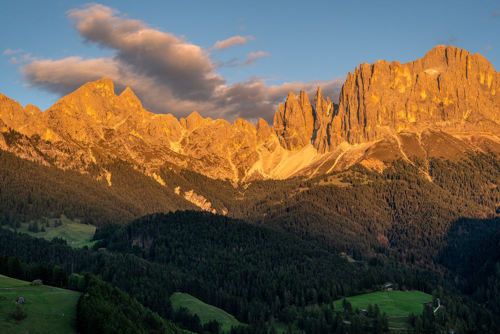 Blick auf den Rosengarten...