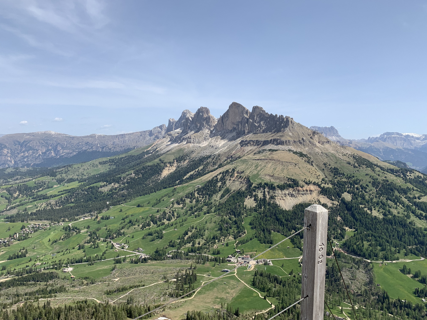 Blick auf den Rosengarten 