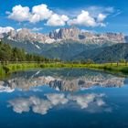 Blick auf den Rosengarten, Südtirol