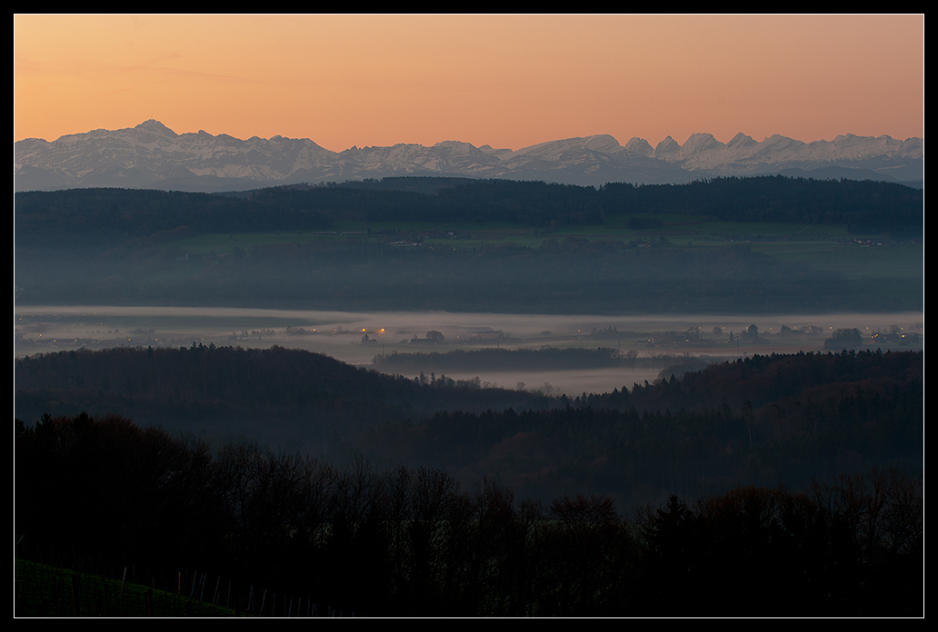 blick auf den säntis (CH) bei föhnlage