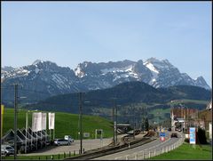 Blick auf den Säntis von Meistersreute aus