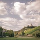 Blick auf den Scharfenstein in Kiedrich....