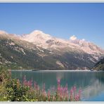 Blick auf den Schlegeisspeicher - Wandern im Zillertal