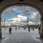 Blick auf den Schlossplatz und die Augustusbrücke