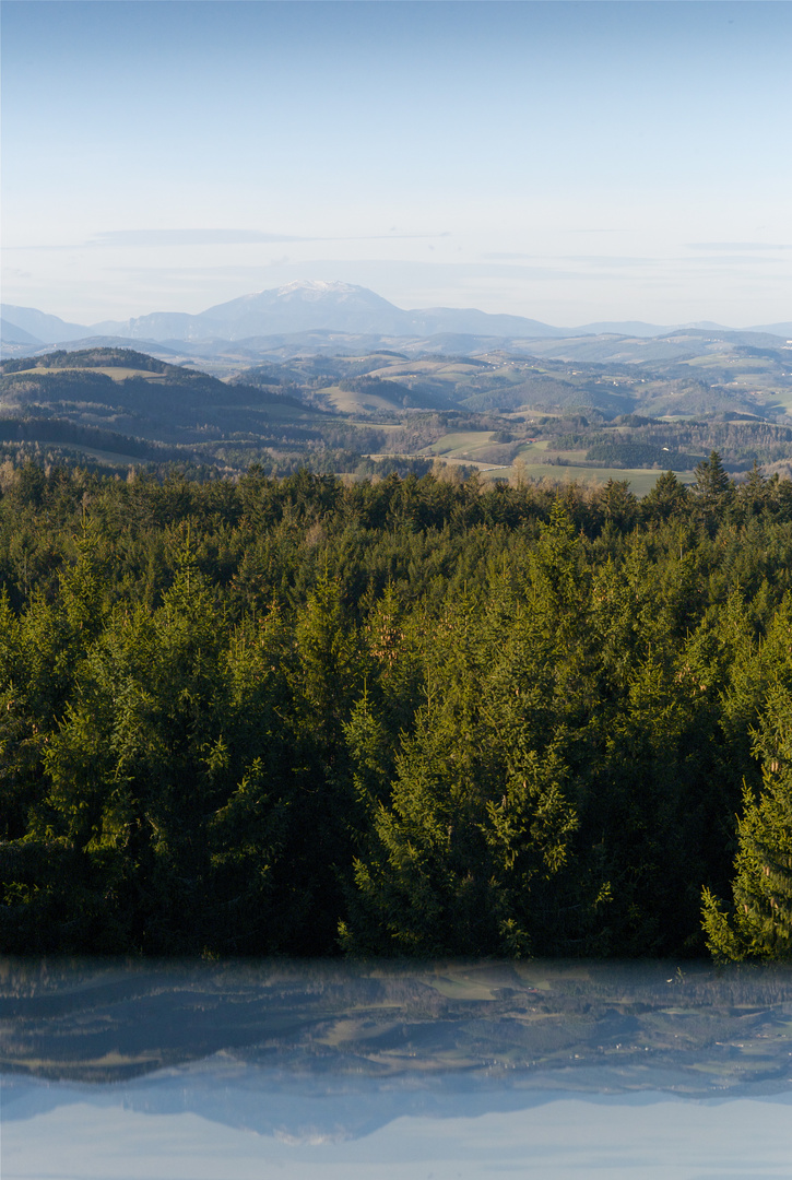 Blick auf den Schneeberg