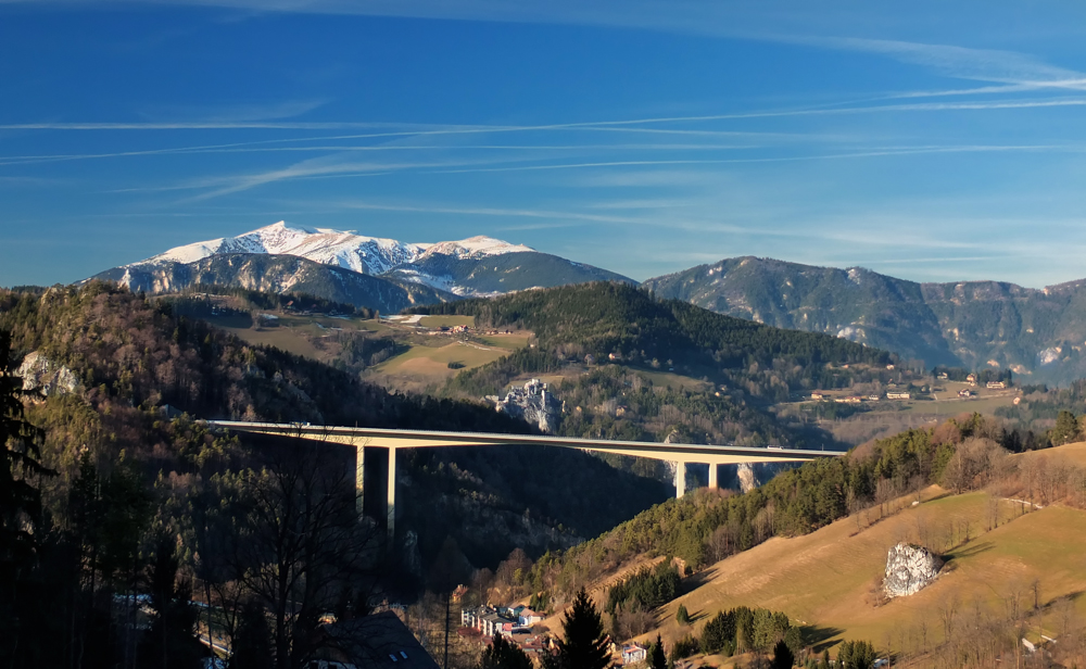 Blick auf den Schneeberg