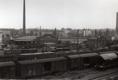 Blick auf den Schuppen1 des Bw. Gera um 1988