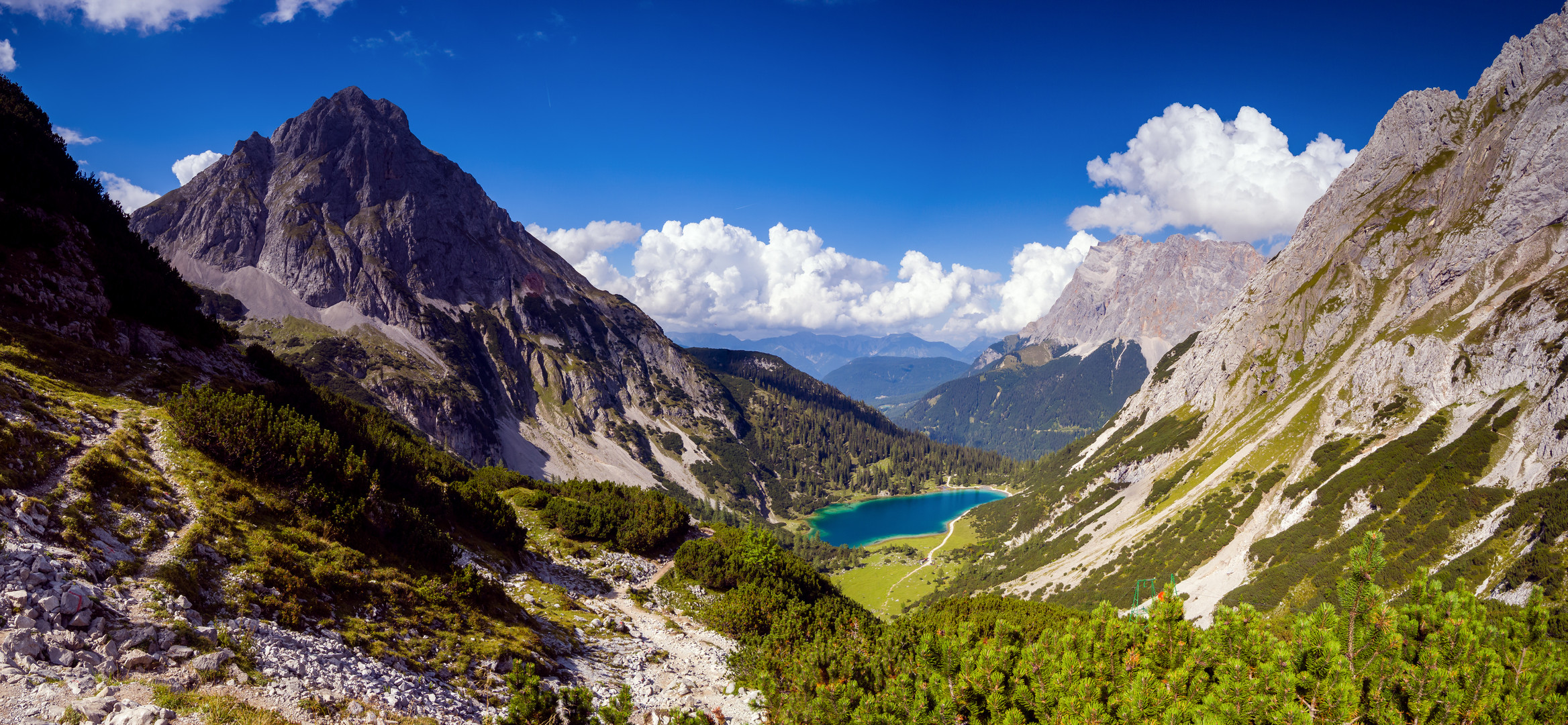 Blick auf den Seebensee