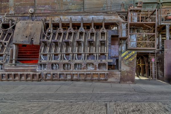 Blick auf den Siemens Martin Ofen