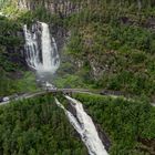 Blick auf den Skjervsfossen | Norwegen