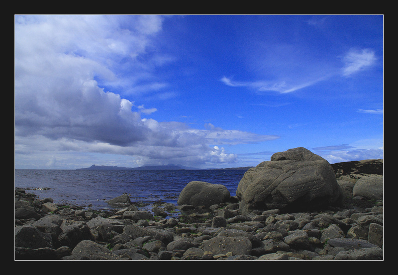 Blick auf den Sound of Arisaig und die Isle of Eigg