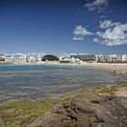 Blick auf den Stadtstrand La Caleta