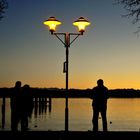 Blick auf den Starnberger See bei romantischer Stimmung