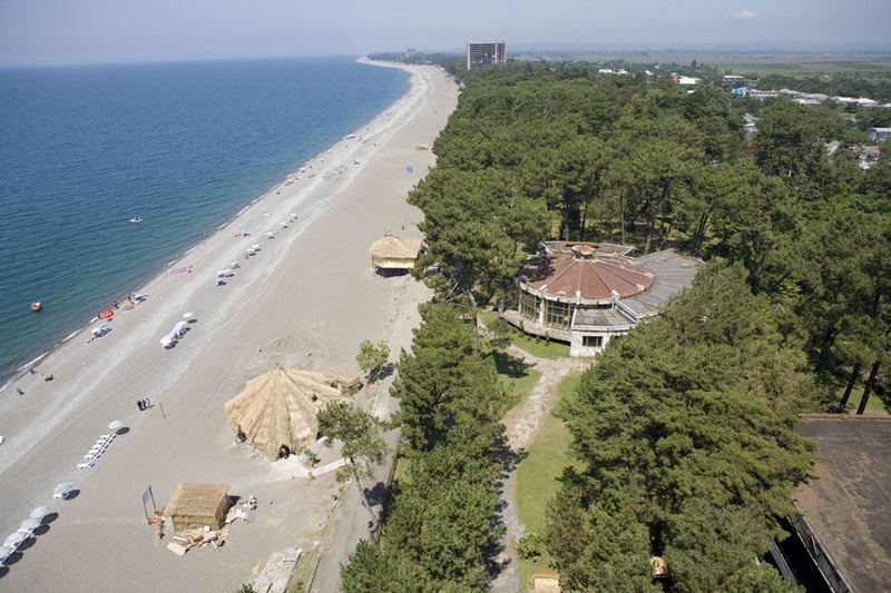 Blick auf den Strand von Kobuleti - Georgien