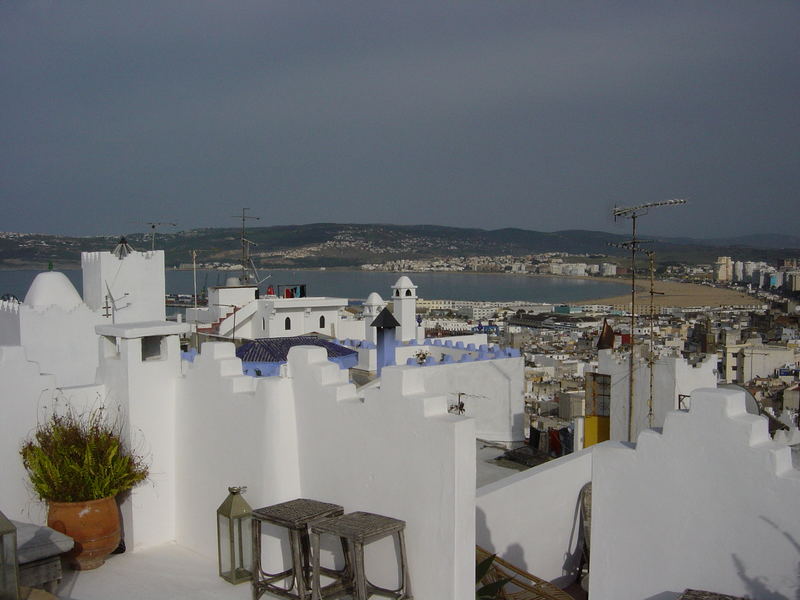 Blick auf den Strand von Tanger