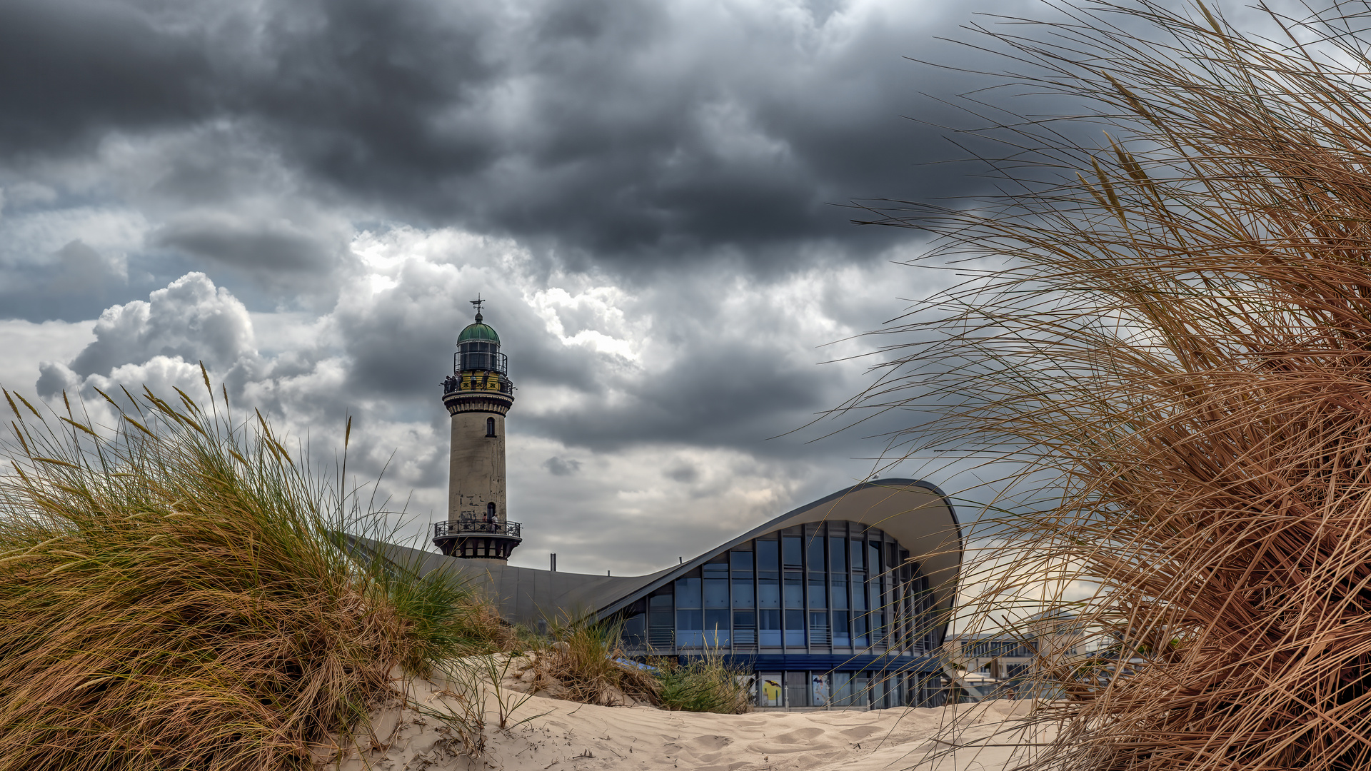 Blick auf den Teepott und den Leuchtturm