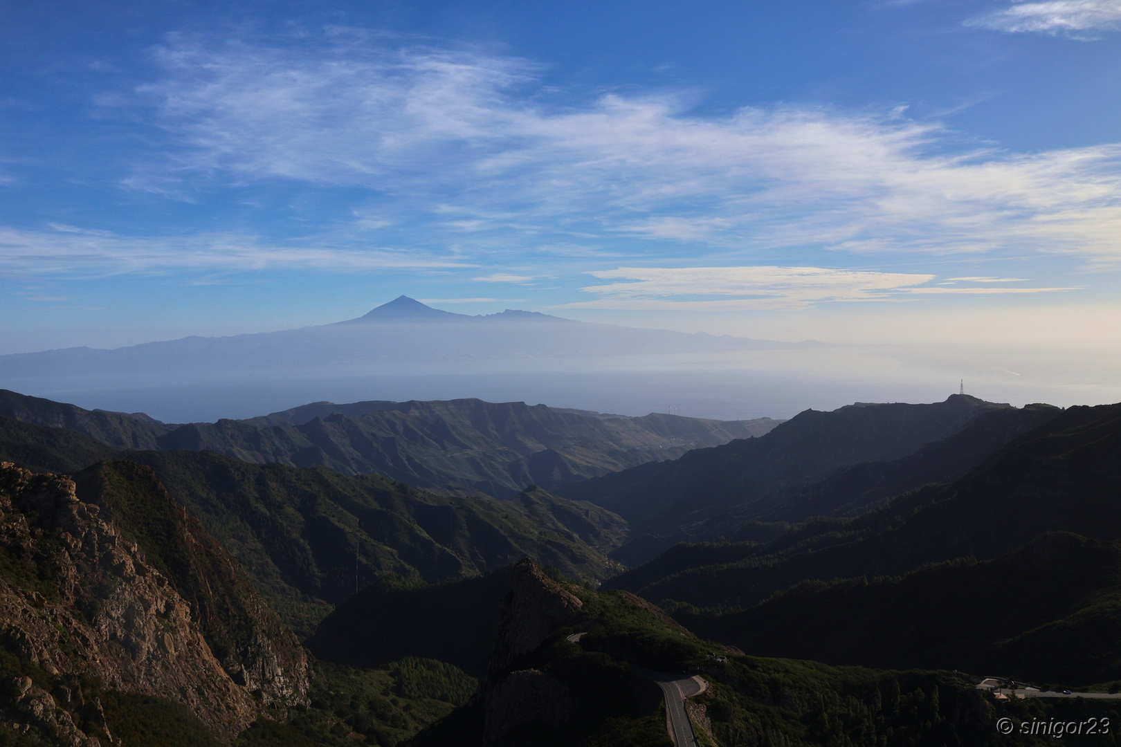 Blick auf den Teide von La Gomera