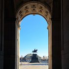 Blick auf den Theaterplatz in Dresden