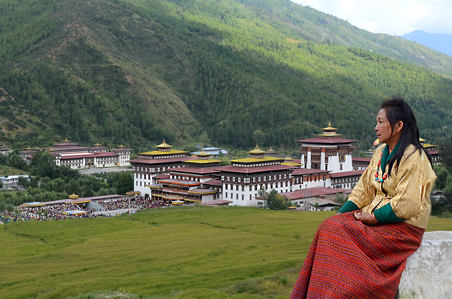 Blick auf den Thimphu Dzong