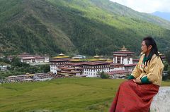 Blick auf den Thimphu Dzong