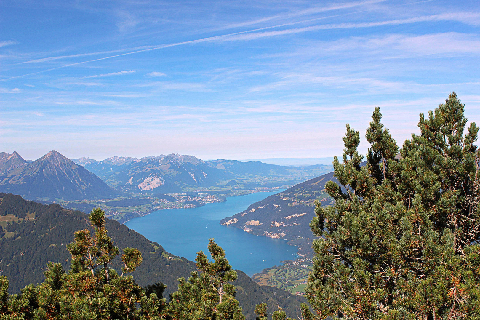 Blick auf den Thunersee ...