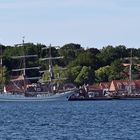 Blick auf den Tiessenkai in Kiel