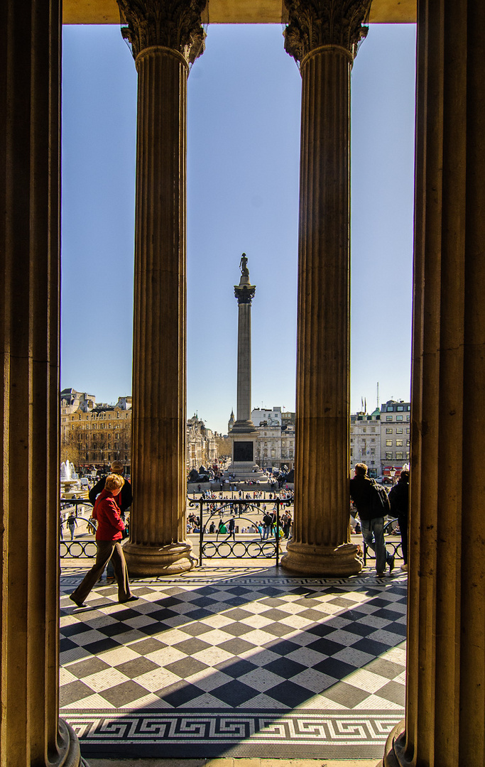 Blick auf den Trafalgar Square