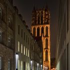 Blick auf den Turm der Überwasserkirche …