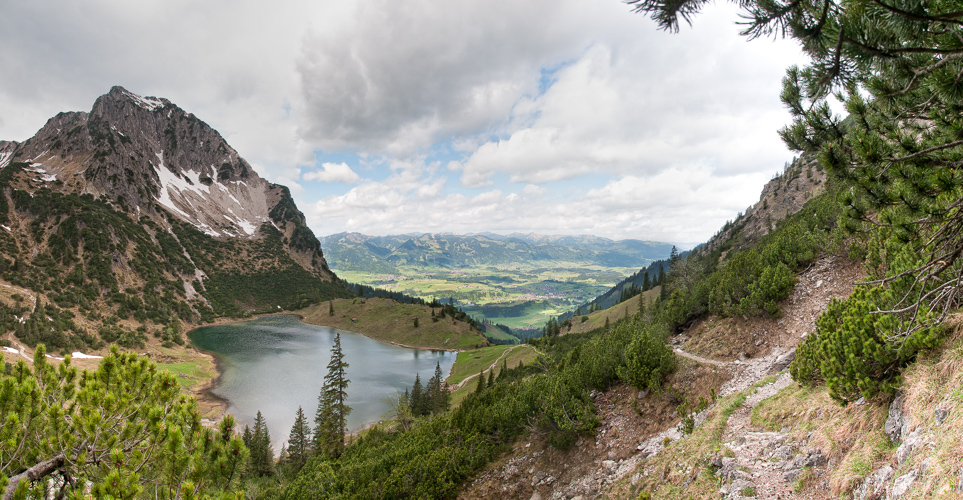 Blick auf den unteren Gaisalpsee