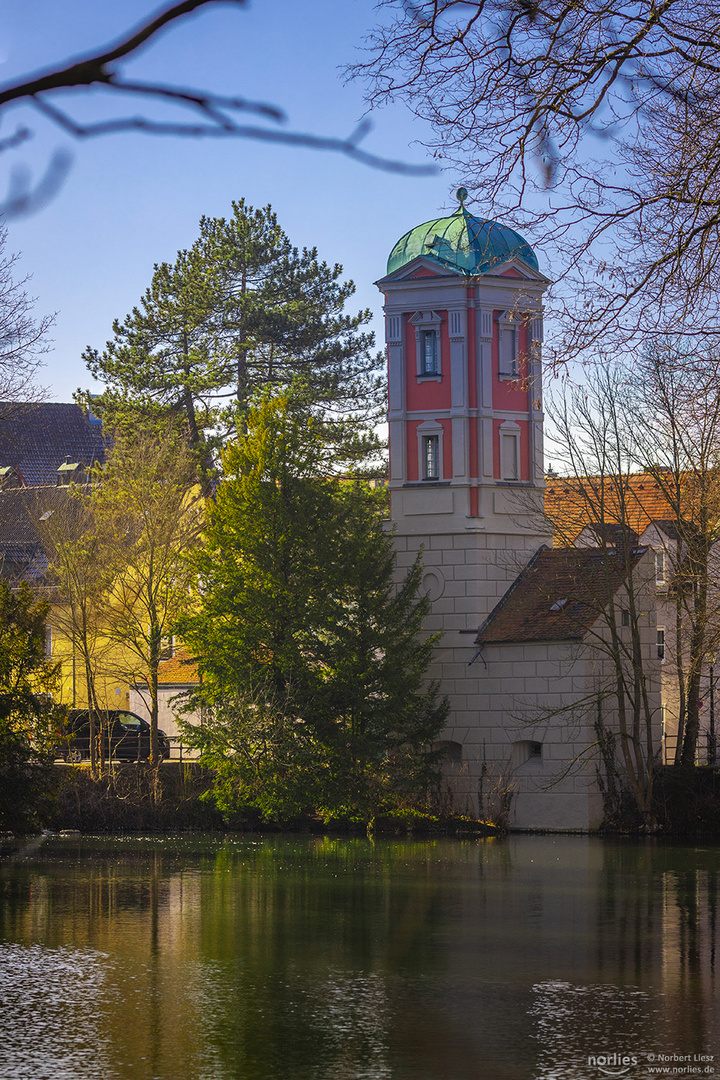 Blick auf den Unteren St.Jakob Wasserturm