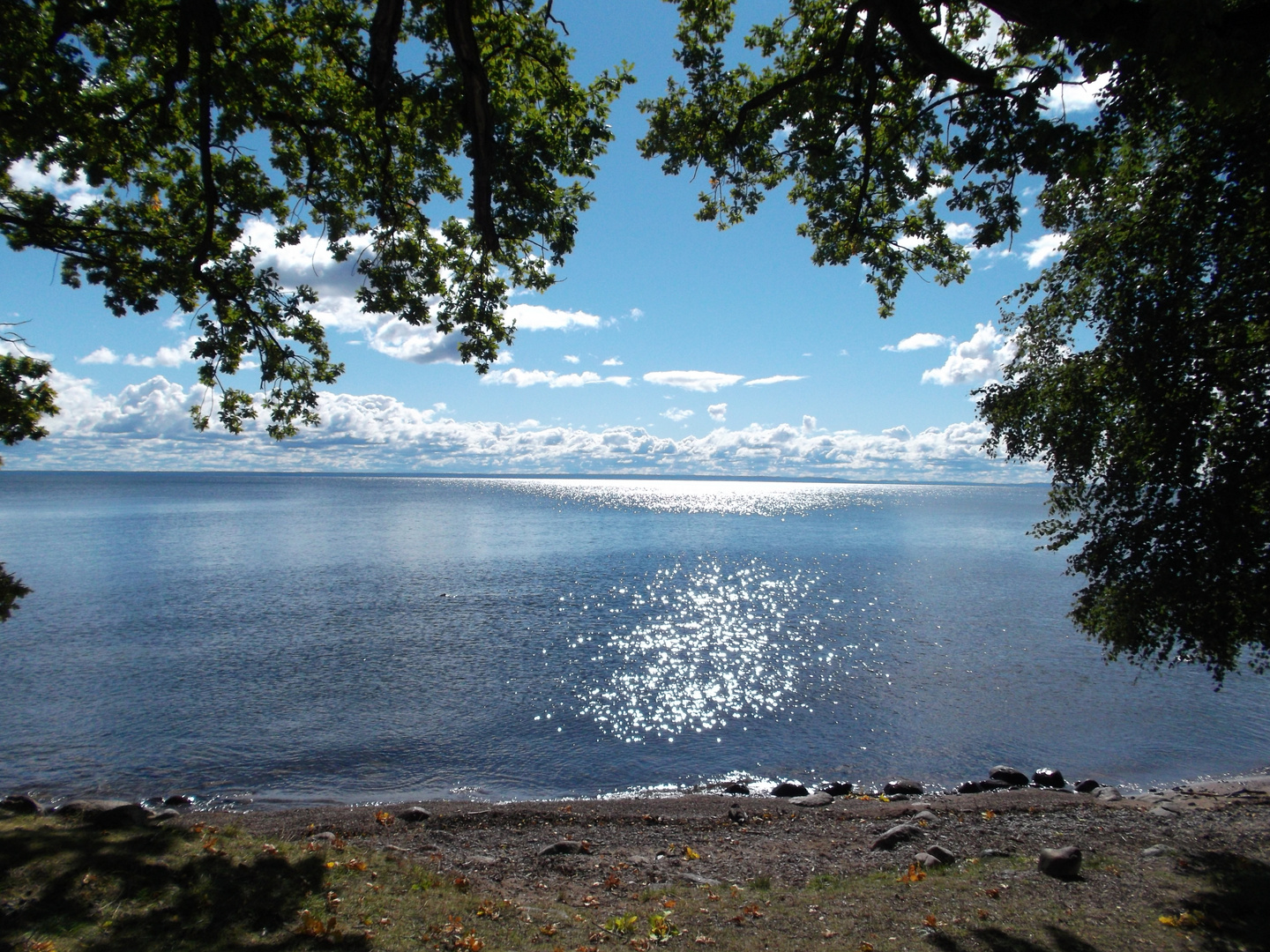 Blick auf den Vätternsee in Hjo