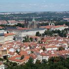 Blick auf den Veitzdom vom Eiffelturm des Laurenziberg