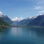 Blick auf den Vierwaldstädtersee ...