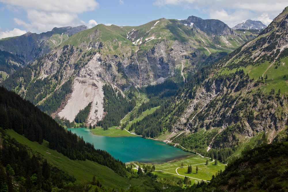 Blick auf den Vilsalpsee