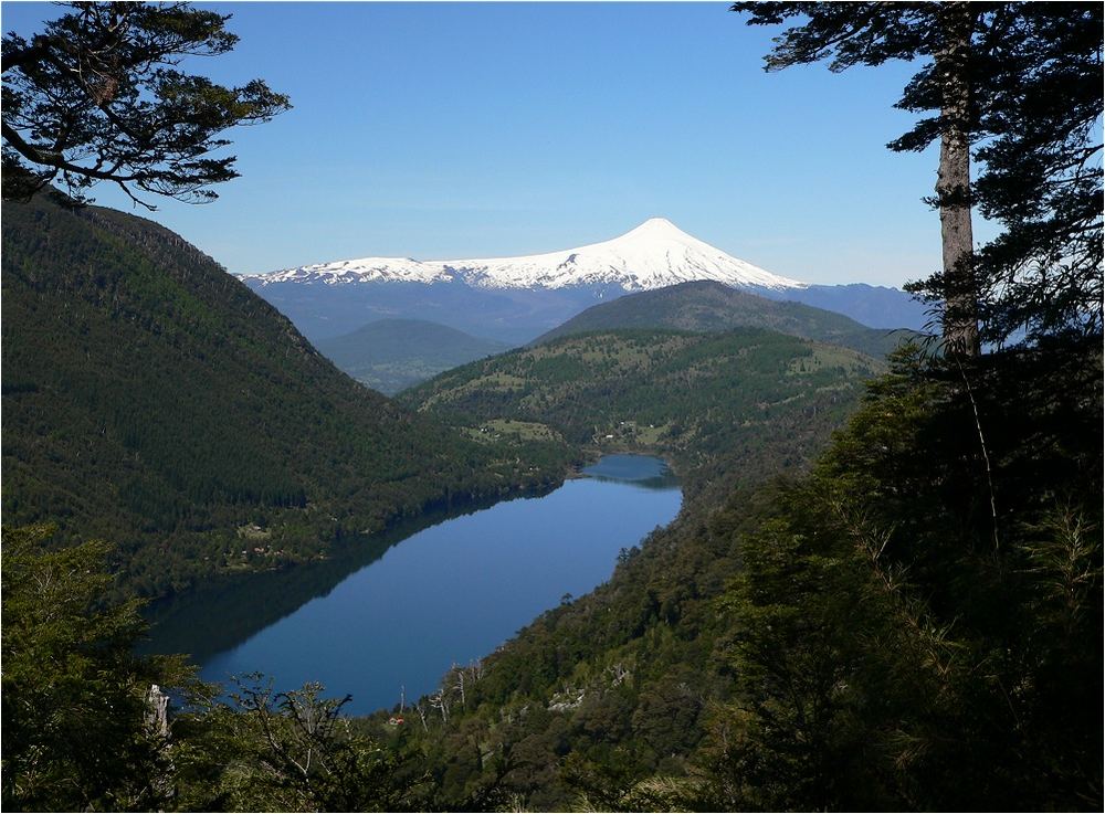 Blick auf den Vulkan Villarica