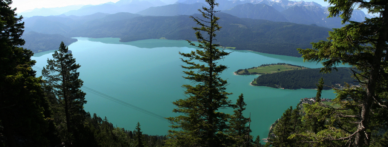 Blick auf den Walchensee